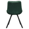 Scaun de luat masa, ţesătură Velvet verde închis/negru, SAMIRA-poza 6-Dacenergy.ro