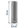 Termos, fabricat din otel inoxidabil, cu afisaj de temperatura pe capac, pastreaza temperatura pana la 12 ore calda sau rece, capacitatea de 420 ml, negru-poza 6-Dacenergy.ro