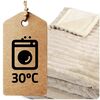 Patura electrica, 100% PE, groasa, pufoasa, controler cu display LCD, 10 niveluri de control al temperaturii, protectie la supraincalzire, aproximativ 45℃, 160 W, 180 x 160 cm, bej-poza 7-Dacenergy.ro