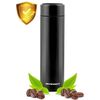 Termos, fabricat din otel inoxidabil, cu afisaj de temperatura pe capac, pastreaza temperatura pana la 12 ore calda sau rece, capacitatea de 420 ml, negru-poza 9-Dacenergy.ro