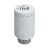 Cap termostat smart pentru calorifer Ferroli, Wi-Fi, control de la distanta, siguranta pentru copii, detectare fereastra deschisa, afisaj digital, programabil, alb, Numar piese: 1-Dacenergy.ro