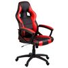 Scaun gaming DacEnergy©, baza larga, stabila, roti de cauciuc, mecanism TILT, cu tetiera, spatar ergonomic, lift cu gaz, negru si rosu, Culoare: Rosu, Negru-Dacenergy.ro