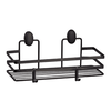 Etajera baie, din otel, design modern, montaj pe perete, cu suruburi, 1 raft, 30 x 13 x 12.5 cm, negru, Culoare: Negru, Inaltime: 12.5 cm-Dacenergy.ro
