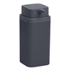 Dozator sapun lichid, pentru baie sau bucatarie, fabricat din polistiren, durabil si usor de intretinut, 0.4 L, 6.8 x 6.8 x 15.5 cm, antracit, Culoare: Antracit-Dacenergy.ro
