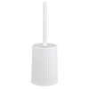 Perie WC, polipropilena si ABS, montaj stativ, design modern,11.9 x 11.9 x 34 cm, alb si cromat, Culoare: Alb, Cromat-Dacenergy.ro