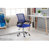 Scaun birou ergonomic DacEnergy©, sezutul cu burete si mesh, design simplu si modern, greutate suportata 100 kg, inaltimea 84-94 cm, albastru si negru, Culoare: Albastru, Negru-poza 2-Dacenergy.ro