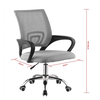 Scaun birou ergonomic DacEnergy©, sezutul cu burete si mesh, design simplu si modern, greutate suportata 100 kg, inaltimea 84-94 cm, albastru si negru, Culoare: Albastru, Negru-poza 3-Dacenergy.ro