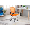 Scaun birou ergonomic DacEnergy©, sezutul cu burete si mesh, design simplu si modern, greutate suportata 100 kg, inaltimea 84-94 cm, portocaliu si negru, Culoare: Portocaliu, Negru-poza 3-Dacenergy.ro