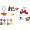 Masina de tocat carne, electrica, Paxton, 1500 W, 1 treapta de putere, 3 site pentru tocare, functie Reverse, accesorii pentru carnati si kebbe, suc de rosii, 4 accesorii pentru razuire, negru si argintiu-poza 3-Dacenergy.ro