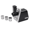 Masina de tocat carne, electrica, Paxton, 1500 W, 1 treapta de putere, 3 site pentru tocare, functie Reverse, accesorii pentru carnati si kebbe, suc de rosii, 4 accesorii pentru razuire, negru si argintiu-poza 7-Dacenergy.ro