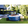 Piscina gonflabila cu hidromasaj Intex, 4 persoane, capac termoizolant pentru mentinerea temperaturii apei, dozator chimic plutitor, cartus filtrare, sistem de umflare automat, 180 x 66 cm, albastru-poza 4-Dacenergy.ro