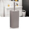 Perie WC, polistiren si ABS, montaj stativ, design modern, 10.2 x 10.2 x 34.2 cm, maro, Culoare: Maro-poza 2-Dacenergy.ro
