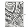 Covor, alb/negru/model, 67x120, SINAN-poza 3-Dacenergy.ro