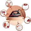Fier de calcat cu abur, talpa ceramica, oprire automata, autocuratare, protectie la supraincalzire, rezervor de apa de 230 ml, abur vertical, reglare a temperaturii, 2600 W, gri si rosu, Culoare: Gri, Rosu-poza 5-Dacenergy.ro