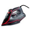 Fier de calcat cu abur, talpa ceramica, oprire automata, autocuratare, protectie la supraincalzire, rezervor de apa de 230 ml, abur vertical, reglare a temperaturii, 2600 W, gri si rosu, Culoare: Gri, Rosu-Dacenergy.ro
