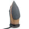 Fier de calcat cu abur fara fir, talpa ceramica, oprire automata, autocuratare, protectie la supraincalzire, rezervor de apa de 320 ml, abur vertical, reglare a temperaturii, suport de incarcare, 2600 W, Culoare: Negru, Auriu-poza 5-Dacenergy.ro
