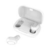 Casti Wireless DacEnergy©, Bluetooth 5.0, rezistente la apa IPX5, microfon incorporat, control volum, culoare alb-Dacenergy.ro