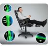 Scaun gaming DacEnergy©, ergonomic, suport pentru picioare reglabil si confortabil, cotiere moi, roti de cauciuc, suport lombar, inaltimea reglabila 110-120 cm, negru si gri, Culoare: Negru, Gri-poza 9-Dacenergy.ro