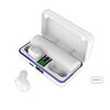 Casti Bluetooth 5.0 DacEnergy©, Wireless, 6D bass, display LED inteligent, automatic pairing, reducere inteligenta a zgomotului, microfon incorporat, IPX6 Impermeabil, culoare alb-poza 3-Dacenergy.ro