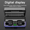 Casti Bluetooth 5.0 DacEnergy©, Wireless, 6D bass, display LED inteligent, automatic pairing, reducere inteligenta a zgomotului, microfon incorporat, IPX6 Impermeabil, culoare alb-poza 4-Dacenergy.ro