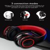 Casti audio On Ear DacEnergy©, Wireless, Bluetooth 5.0/ MP3 Card, Plug-In, HI-FI sound, Hands-free Call, design ergonomic, culoare rosu/negru-poza 4-Dacenergy.ro