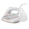 Fier de calcat cu abur, talpa ceramica, oprire automata, autocuratare, protectie la supraincalzire, rezervor de apa de 360 ml, abur vertical, reglare a temperaturii, 3000 W, alb, Culoare: Alb-poza 10-Dacenergy.ro