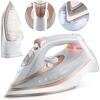Fier de calcat cu abur, talpa ceramica, oprire automata, autocuratare, protectie la supraincalzire, rezervor de apa de 360 ml, abur vertical, reglare a temperaturii, 3000 W, alb, Culoare: Alb-poza 11-Dacenergy.ro