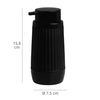 Set accesorii baie, realizat din plastic, cos gunoi, perie WC, dozator sapun lichid, pahar baie pentru igiena personala si sapuniera, negru, 5 piese, Culoare: Negru-poza 5-Dacenergy.ro