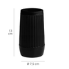 Set accesorii baie, realizat din plastic, cos gunoi, perie WC, dozator sapun lichid, pahar baie pentru igiena personala si sapuniera, negru, 5 piese, Culoare: Negru-poza 8-Dacenergy.ro