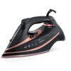 Fier de calcat cu abur, talpa ceramica, oprire automata, autocuratare, protectie la supraincalzire, rezervor de apa de 360 ml, abur vertical, reglare a temperaturii, 3000 W, negru, Culoare: Negru-Dacenergy.ro
