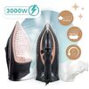 Fier de calcat cu abur, talpa ceramica, oprire automata, autocuratare, protectie la supraincalzire, rezervor de apa de 360 ml, abur vertical, reglare a temperaturii, 3000 W, negru, Culoare: Negru-poza 8-Dacenergy.ro