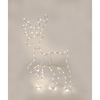 Decoratiune Craciun exterior ren DacEnergy©, din metal si plastic rezistent, 82 microLED-uri, lumina calda, alimentare baterii, IP44, 40 x 2 x 66 cm-poza 2-Dacenergy.ro