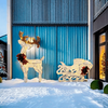 Decoratiune Craciun exterior sanie cu ren DacEnergy©, functia timer, 160 LED-uri, lumina calda, alimentare curent electric, 100 x 70 x 80 cm-poza 4-Dacenergy.ro