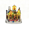 Decoratiune Craciun fabrica Spargatorul de nuci DacEnergy©, din plastic, design atent lucrat, cromatica festiva, 16 LED-uri, lumina multicolora, inaltime de 22.5 cm, 8 melodii clasice de Craciun, alimentare baterii-Dacenergy.ro
