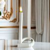 Decoratiune lumanare torsion DacEnergy©, realizata din plastic, design rasucit, inedit, cu efect de flacara generat de LED-ul alb cald, 2.2 x 41 cm, alimentare cablu USB-poza 2-Dacenergy.ro