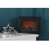 Decoratiune semineu DacEnergy©, 3 LED-uri cu iluminare calda, aspect deosebit, efect flacara, alimentare baterii sau cablu USB, 27.7 x 11.8 x 20 cm-poza 6-Dacenergy.ro
