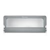 Bariera de protectie pat copii, cadru durabil din otel, plasa durabila si respirabila, 100% poliester, sistem de blocare, husa lavabila, 200 x 70-83 cm, gri-Dacenergy.ro