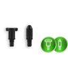 Pistol de masaj corporal, 8 accesorii, protectie la supraincalzire, 3200 rotatii pe minut, 7 trepte de viteza, design ergonomic, negru mat-poza 7-Dacenergy.ro