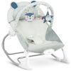 Balansoar multifunctional, cadru metalic, picioare antiderapante, bara cu jucarii, centura de siguranta, cu vibratii, husa detasabila, 9 kg, 53 x 39 x 9 cm, gri deschis-poza 7-Dacenergy.ro