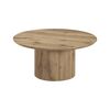 Măsuţă de cafea, stejar, diametru 80 cm, MAHIR TYP 2-Dacenergy.ro
