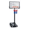 Cos de baschet independent, constructie robusta din otel, placa transparenta din PVC de 82 × 59 cm, inaltime reglabila 1, 5 - 2, 1 m, cerc de 38 cm-Dacenergy.ro