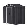 Magazie de gradina DacEnergy©, realizata din otel galvanizat si tabla de otel vopsita, 2 usi glisante, 4 guri de ventilatie pentru circulatia aerului, 249 x 185 x 194 cm, Lungime: 249 cm-poza 3-Dacenergy.ro