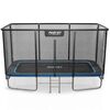 Trambulina dreptunghiulara de gradina, materiale rezistente la UV, cadru din otel galvanizat, scara confortabila si sigura, cu fermoar si catarama, 427 x 305 cm, Lungime: 427 cm, Culoare: Albastru, Negru-poza 7-Dacenergy.ro