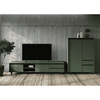 Vitrină, verde smoke/negru, LONGY REG1W2S-poza 3-Dacenergy.ro