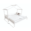 Pat Montessori cu un pat suplimentar, alb, 90x200, KESIO-poza 8-Dacenergy.ro
