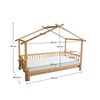 Pat Montessori cu pat suplimentar, natural, 90x200, KESIO-poza 4-Dacenergy.ro