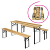 Set de bere 1+2, lemn/metal, natural/negru, LORIS-Dacenergy.ro