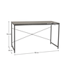 Birou, beton/negru, 120x60 cm, MELLORA-poza 5-Dacenergy.ro