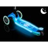 Trotineta de echilibru cu trei roti, material ghidon din aluminiu, inaltimea reglabila a ghidonului, iluminare LED, greutate maxima utilizator 50 kg, punte fluorescenta, albastra, Culoare: Albastru, Fosforescent-poza 10-Dacenergy.ro