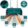 Semanatoare manuala de gradina, realizata din plastic, reglare a granulelor pe 10 niveluri, roti mari, 12 litri, capacitate maxima de incarcare 10 kg, verde-poza 2-Dacenergy.ro